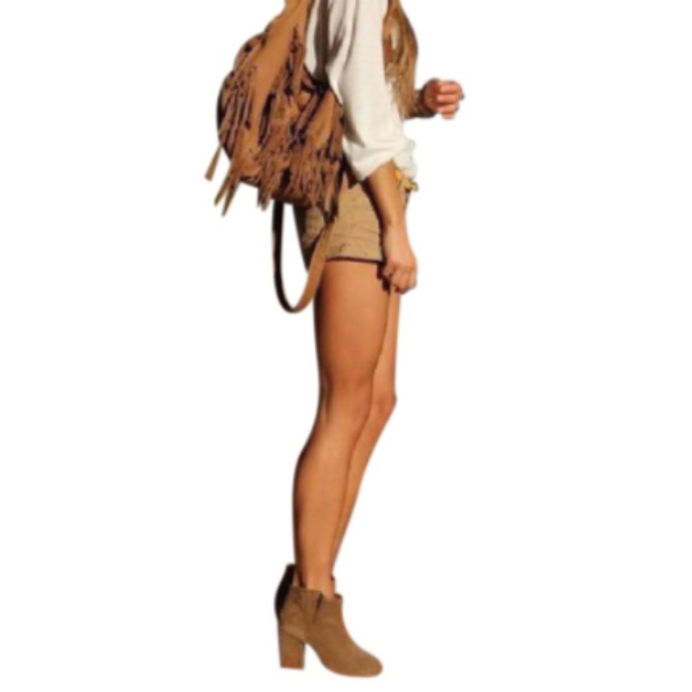 AllSaints Tan Kite Shorts 4 EUC